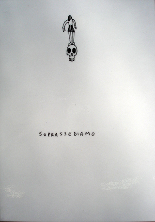 Collezione 1995 - 1999, Gabriele Picco
Soprassediamo, 1998
biro su carta, plastificato
21 x 29 cm