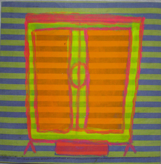 Collezione 1985 - 1992, Wurmkos 
Senza titolo (armadio), 1992
olio su tavola
30 x 30 x 40 cm