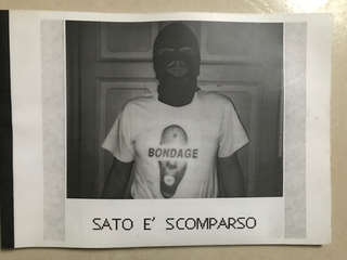 Collezione 1995 - 1999, Roberto Cascone
Sato è scomparso, 1997
installazione e performance interattiva