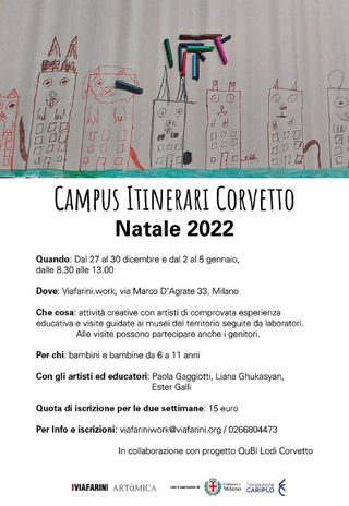 Campus Itinerari Corvetto 2023, Campus Itinerari Corvetto Natale 2022