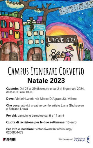 Campus Itinerari Corvetto 2024, Campus Itinerari Corvetto, Natale, 2023