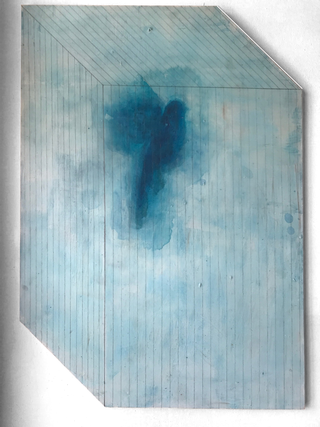 Collezione Ferrari 2010 - 2021, Leila Mirzakhani
Repeating the blue song, 2015
acrilico e matita su legno
70 × 100 cm